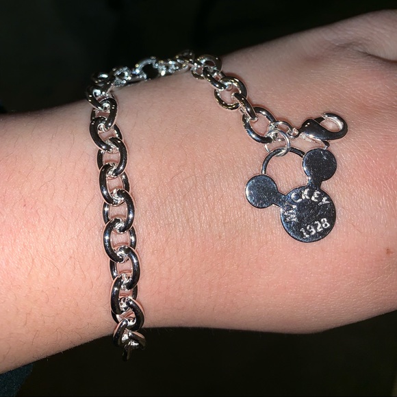 Disney Jewelry - Mickey Mouse  925 Silver Bracelet